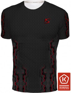 Футболка Карбон красный 2